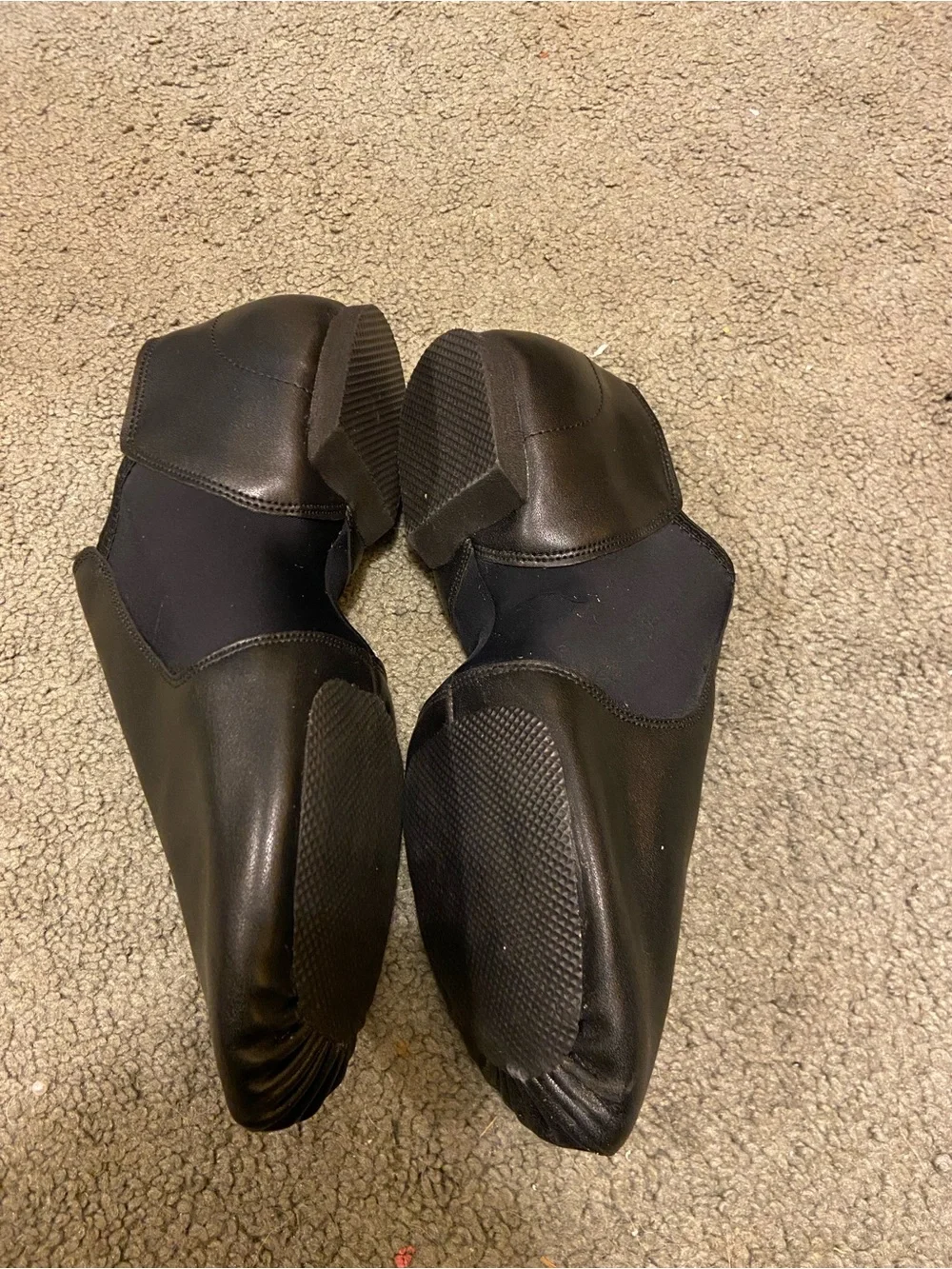 Women’s Black Slip-On Jazz Shoes